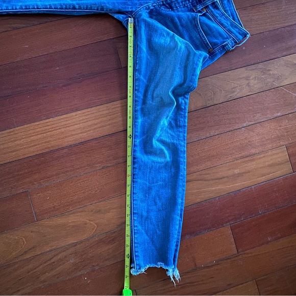 Madewell 9” high rise skinny cropped 26 fayed cuffs - Picture 6 of 9